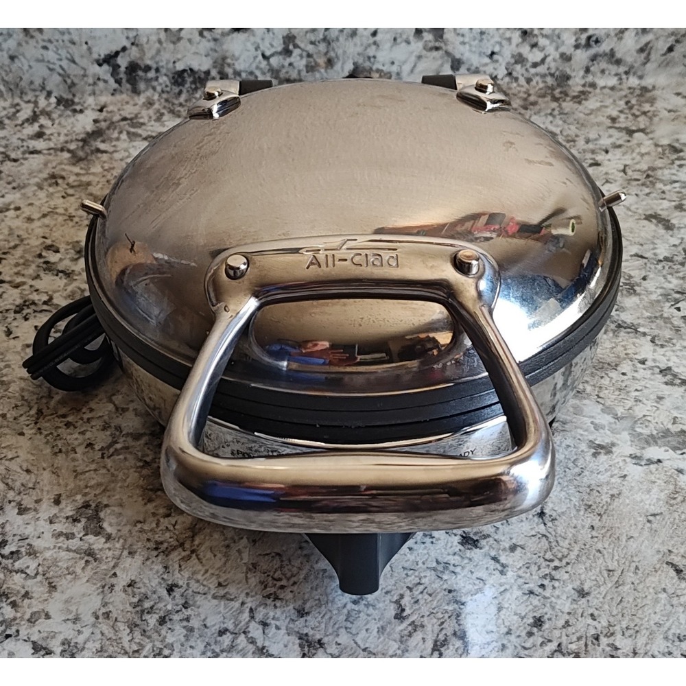 All-Clad Waffle Maker Classic Round Silver 6071 SL Stainless Steel 800W